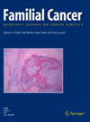 Familial Cancer雜志封面